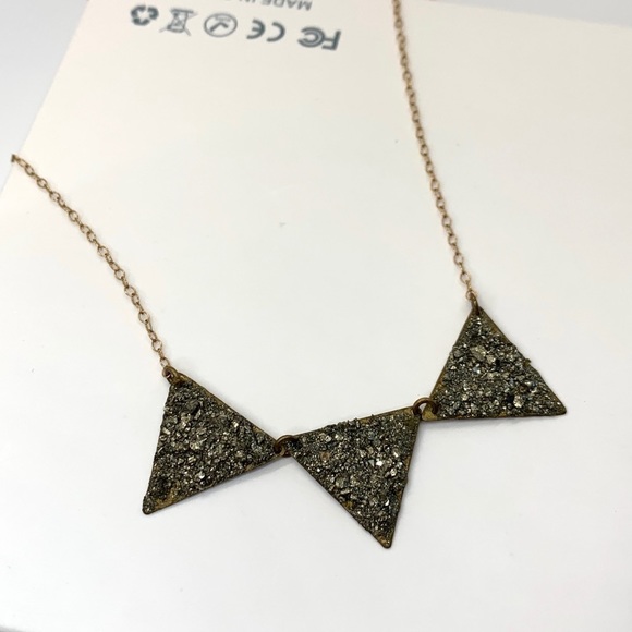 💕HP💕Pyrite 14k gold chain necklace - Picture 10 of 11
